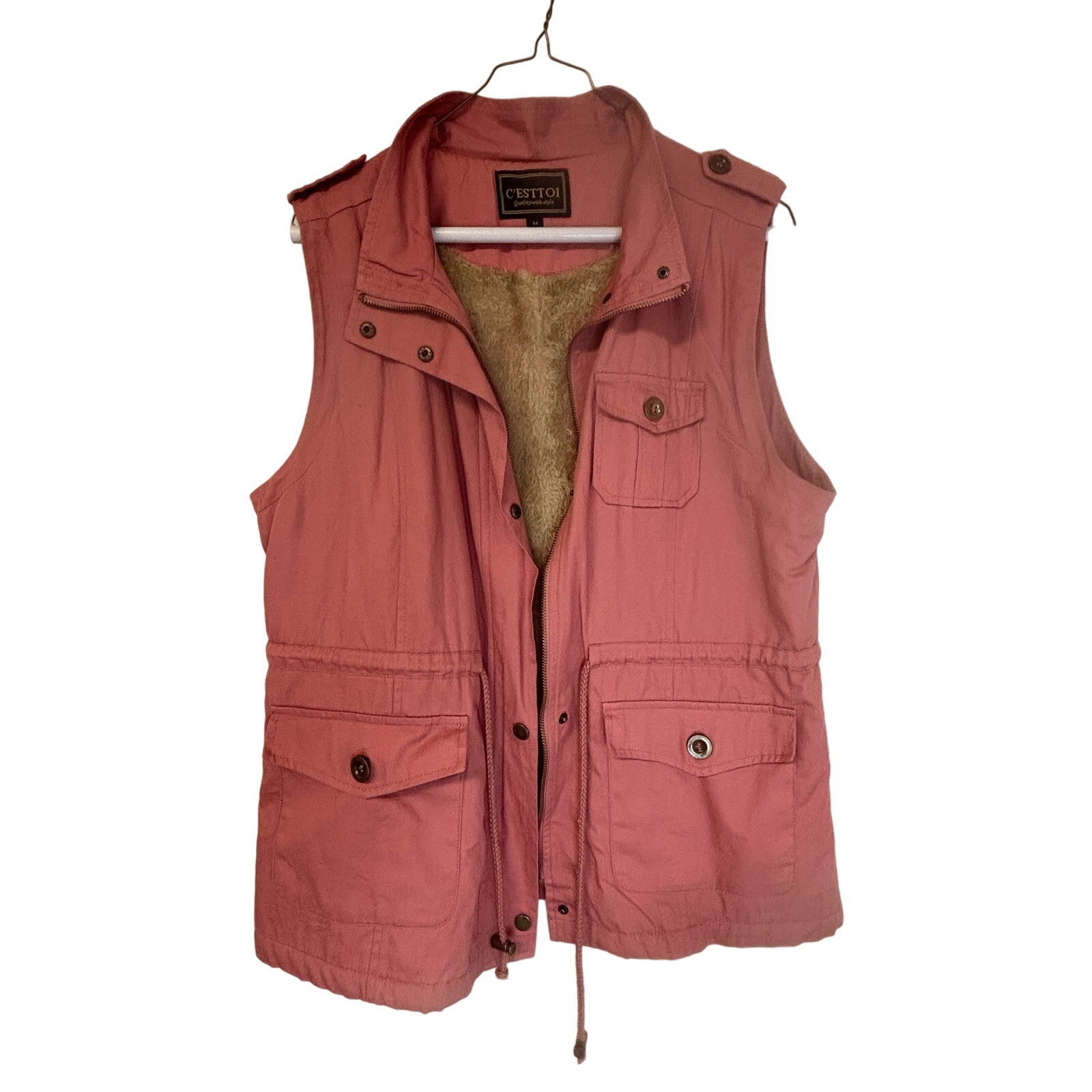 C'esttoi Salmon Women's Vest Size M